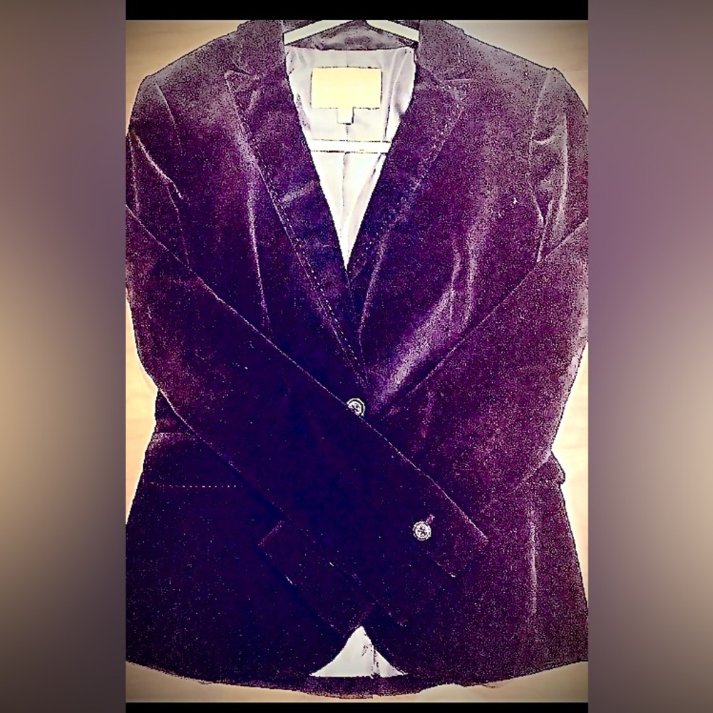 Banana Republic black velvet blazer size 2